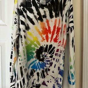 Colorful Tie-Dye Women's Blouse